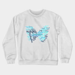 HUNTINGTONS DISEASE BUTTERFLY Crewneck Sweatshirt